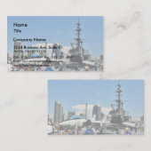 Carte De Visite Bateau de porte-avions (Devant / Derrière)