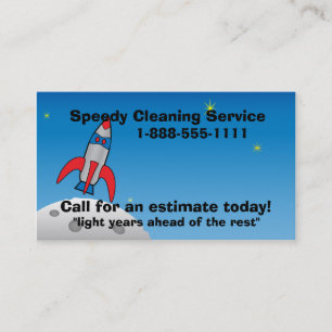 Carte De Visite Bateau de rétrofusée