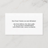Carte De Visite Bateau | Eau (Dos)