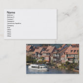 Carte De Visite Bateau-excursion à Little Venice et River Regnitz (Devant / Derrière)