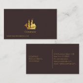 Carte De Visite Bateau Gold (Devant / Derrière)