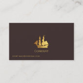 Carte De Visite Bateau Gold (Devant)