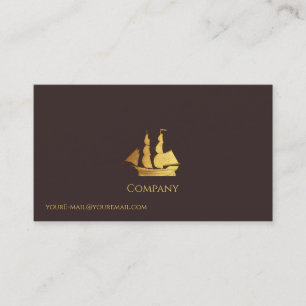 Carte De Visite Bateau Gold