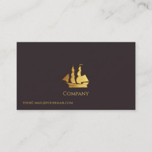 Carte De Visite Bateau Gold