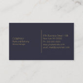 Carte De Visite Bateau Gold (Dos)