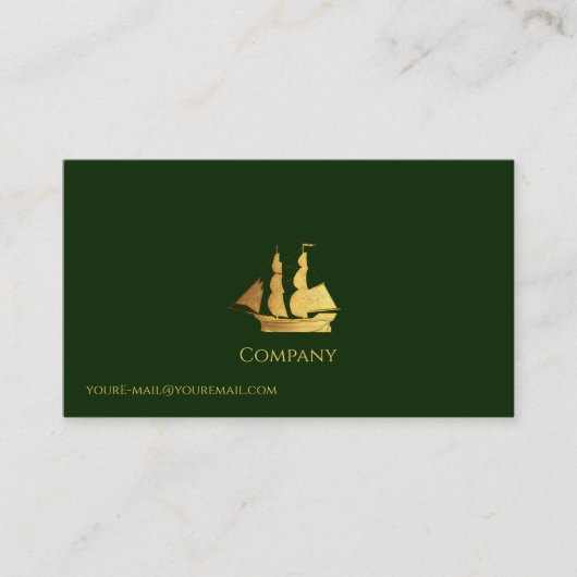 Carte De Visite Bateau Gold (Devant)