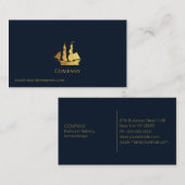 Carte De Visite Bateau Gold (Devant / Derrière)