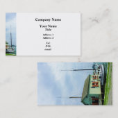 Carte De Visite Bateau Par Oyster Shack (Devant / Derrière)