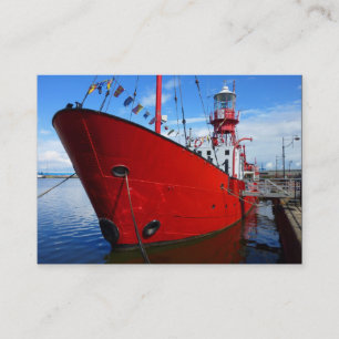 Carte De Visite Bateau-phare, baie de Cardiff, Cardiff.