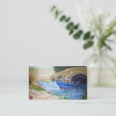 Carte De Visite Bateau sur une rivière (Debout devant)