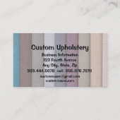 Carte De Visite Bateau Upholstery personnalisé (Devant)