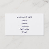 CARTE DE VISITE BATEAUX (Dos)