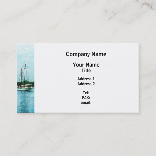 Carte De Visite Bateaux à Mystic CT (Devant)
