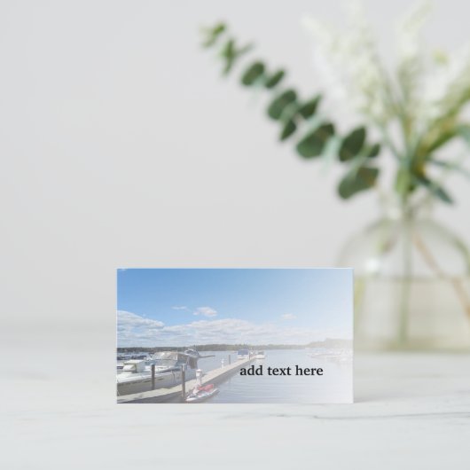 Carte De Visite Bateaux à quai (Debout devant)