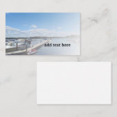 Carte De Visite Bateaux à quai (Devant / Derrière)