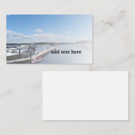 Carte De Visite Bateaux à quai (Devant / Derrière)
