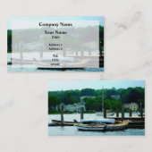 Carte De Visite Bateaux à roues pilotés à quai (Devant / Derrière)