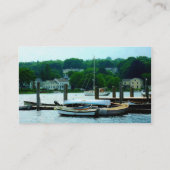 Carte De Visite Bateaux à roues pilotés à quai (Dos)