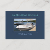 Carte De Visite Bateaux blancs dans la marina location de bateau (Devant)