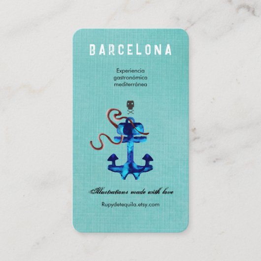 Carte De Visite Bateaux d'amarrage d'ancre stabilité et support (Devant)