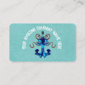 Carte De Visite Bateaux d'amarrage d'ancre stabilité et support (Dos)