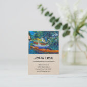 Carte De Visite Bateaux d'aviron sur les banques de l'Oise (Debout devant)