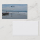 Carte De Visite Bateaux de pêche à la plage (Devant / Derrière)