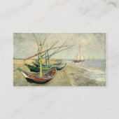Carte De Visite Bateaux de pêche sur la plage par Vincent van Gogh (Dos)