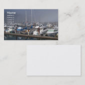 Carte De Visite Bateaux de port (Devant / Derrière)