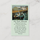 Carte De Visite Bateaux en Irlande Sympathy Memorial Blessing Card (Devant)