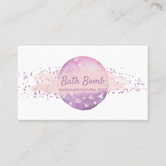 Carte De Visite Bath Bomb Natural Soap Spa (Devant)