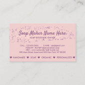 Carte De Visite Bath Bomb Natural Soap Spa Sauna (Dos)