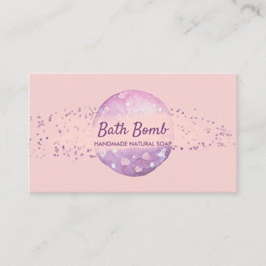 Carte De Visite Bath Bomb Natural Soap Spa Sauna (Devant)