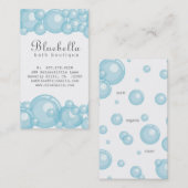 Carte De Visite Bath bouillonne chien de salon de coiffure de spa (Devant / Derrière)