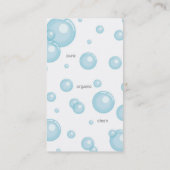 Carte De Visite Bath bouillonne chien de salon de coiffure de spa (Dos)