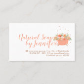 Carte De Visite Bathtub Soap Bubble Orange (Dos)