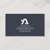 Carte De Visite Bâtiment créatif Bâtiment A-Frame Construction Bui (Dos)