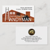 Carte De Visite Bâtiment créatif Plaque de peinture sur toit (Devant / Derrière)