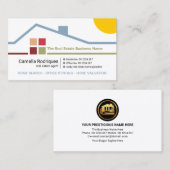 Carte De Visite Bâtiment créatif sur le toit Immo (Devant / Derrière)