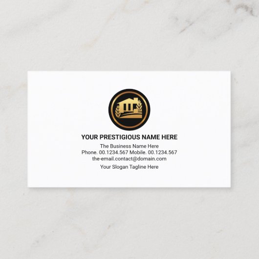 Carte De Visite Bâtiment créatif sur le toit Immo (Dos)