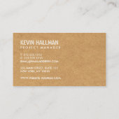 Carte De Visite Bâtiment de construction de panneaux de particules (Dos)