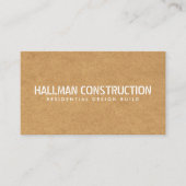 Carte De Visite Bâtiment de construction de panneaux de particules (Devant)