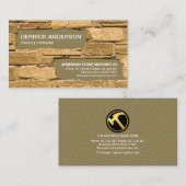 Carte De Visite Bâtiment de construction en brique (Devant / Derrière)