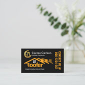 Carte De Visite Bâtiment de toit créatif (Debout devant)