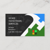 Carte De Visite Bâtiment de toit en marteau créatif (Devant)