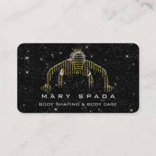 Carte De Visite Bâtiment du corps Forme de la forme Sclupting Spa