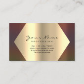 Carte De Visite Bâtiment du corps Forme fitness Sculpter SPA Or (Dos)