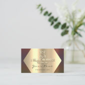 Carte De Visite Bâtiment du corps Forme fitness Sculpter SPA Or (Debout devant)