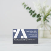 Carte De Visite Bâtiment élégant Bâtiment Bâtiment À Cadre De Cons (Debout devant)