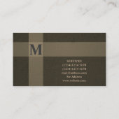 Carte De Visite Bâtiment en béton de construction à surface dure (Dos)